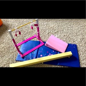 American girl gymnastics set